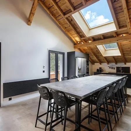 Apartamento Flocon - Loft Moderne 8pax Sauna Poele Vues Garage Chamonix Mont Blanc