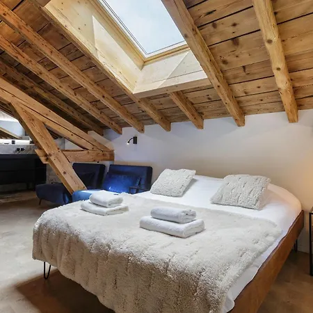 Flocon - Loft Moderne 8pax Sauna Poele Vues Garage Apartamento